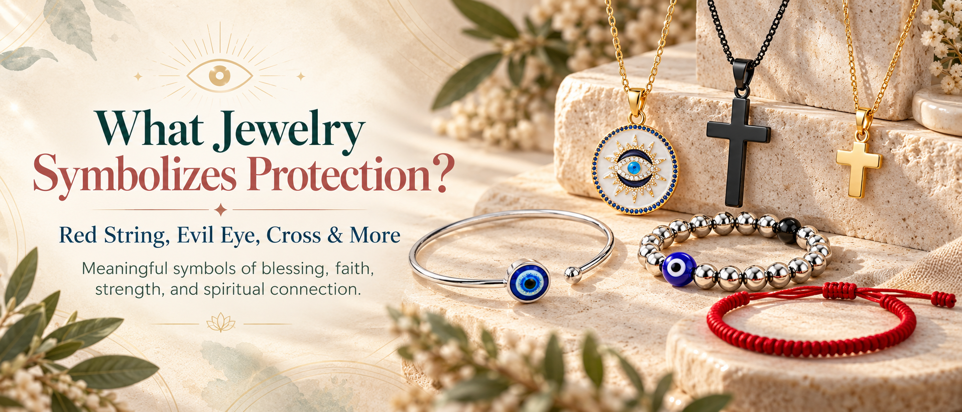 What Jewelry Symbolizes Protection? Red String, Evil Eye, Cross & More