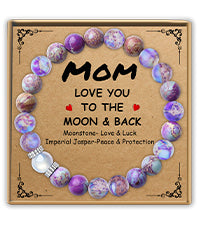 Purple Zebra Mom Bracelet