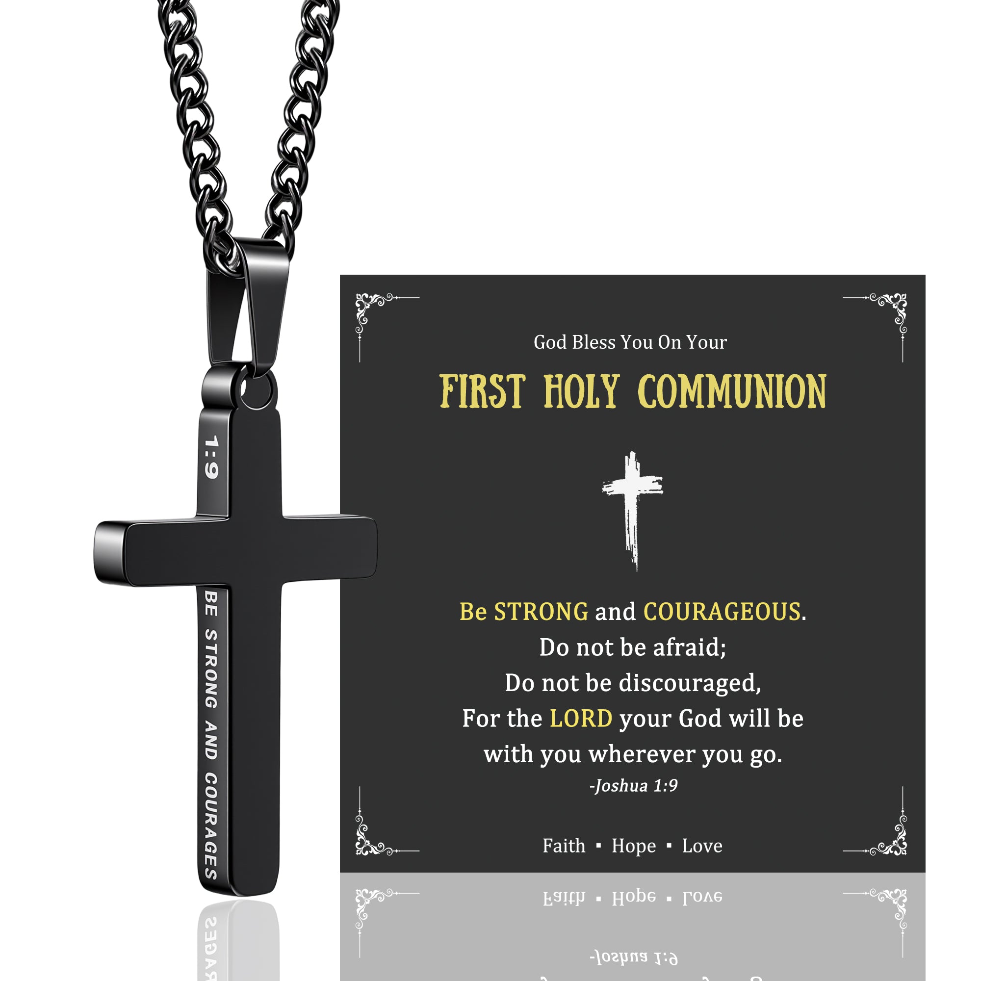 First Holy Communion Cross Necklace