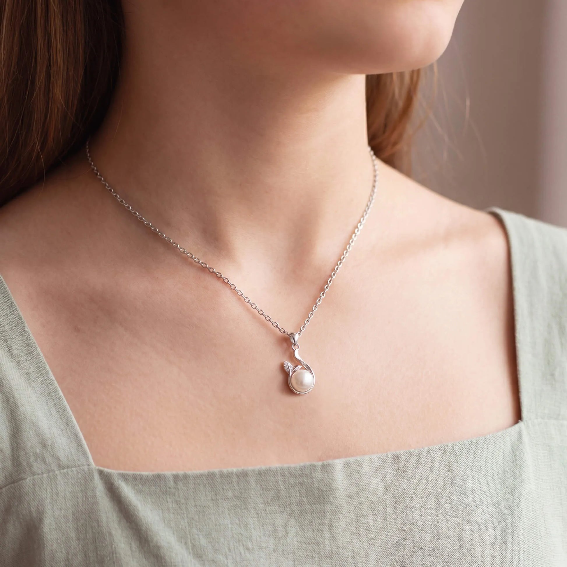 Dad to Daughter Pearl Necklace