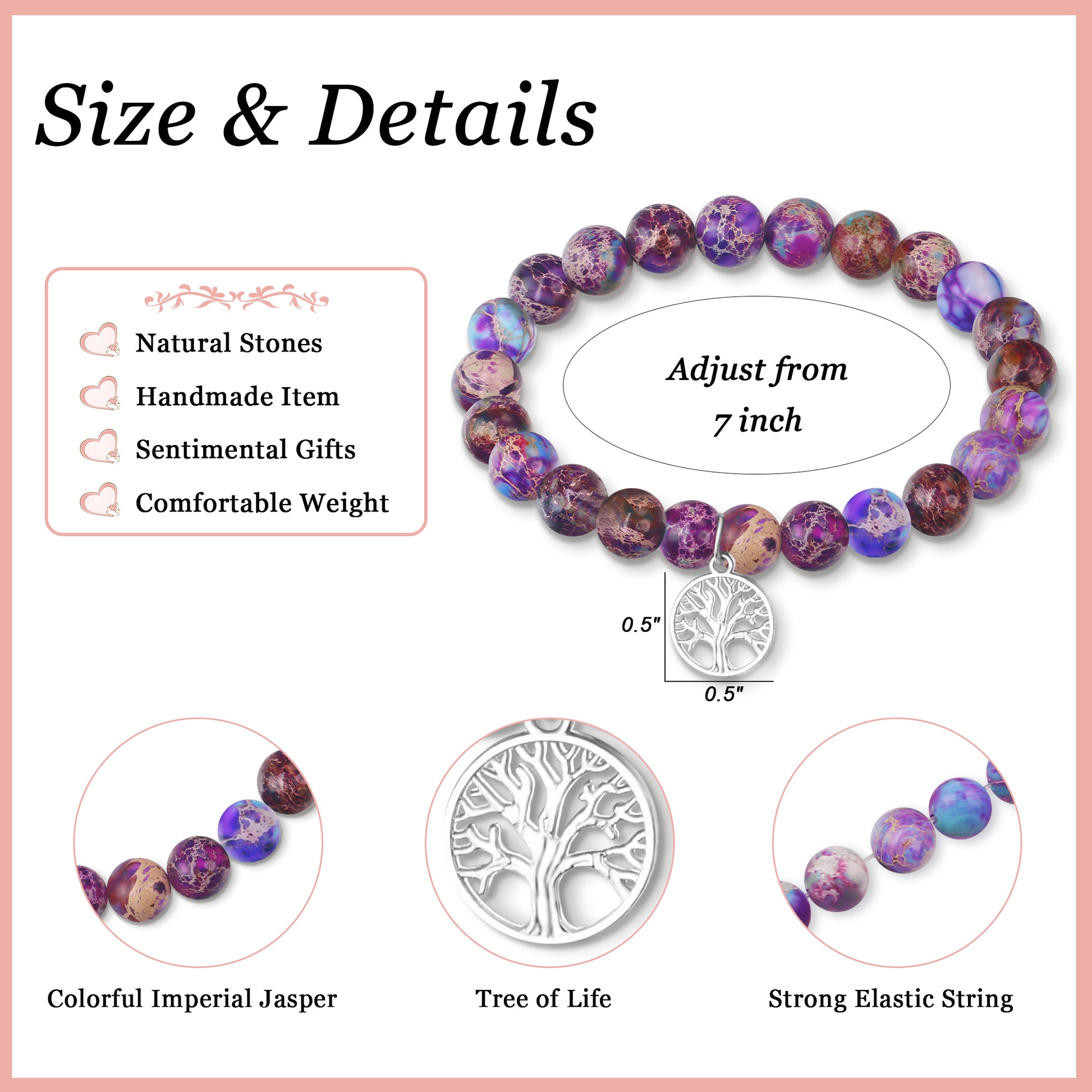 Purple Zebra Bonus Mom Bracelet