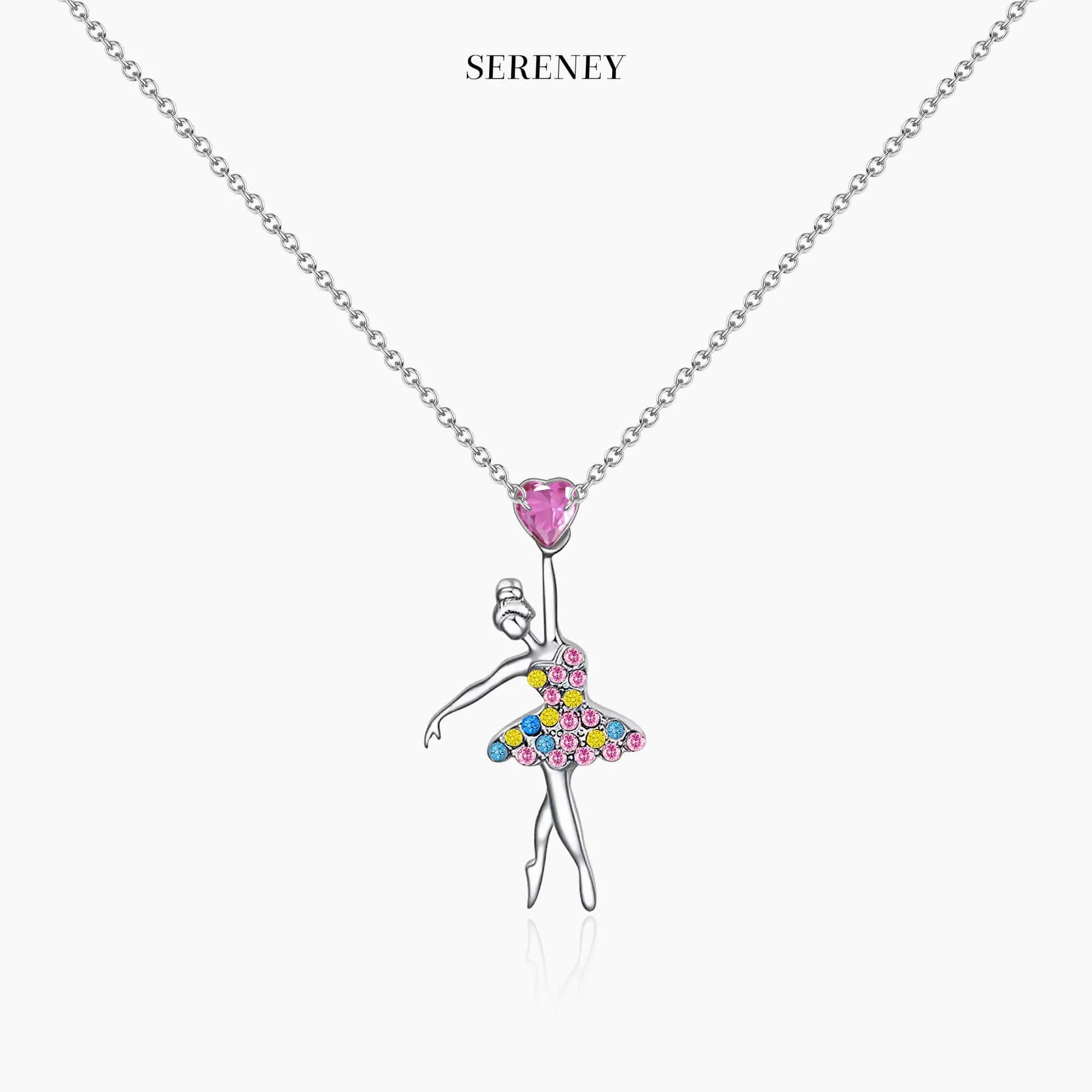 Colorful Crystal Ballerina Necklace