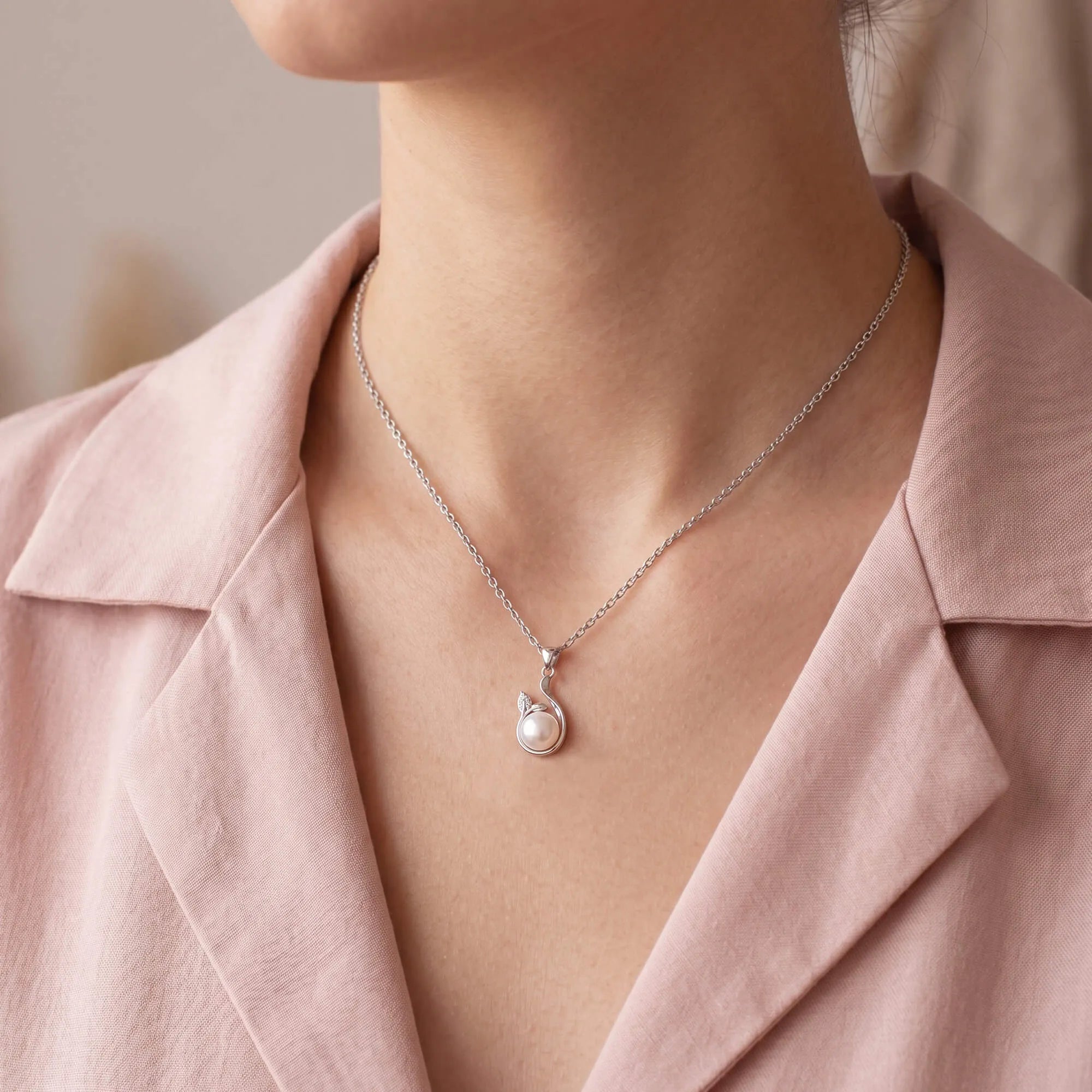 Dad to Daughter Pearl Necklace