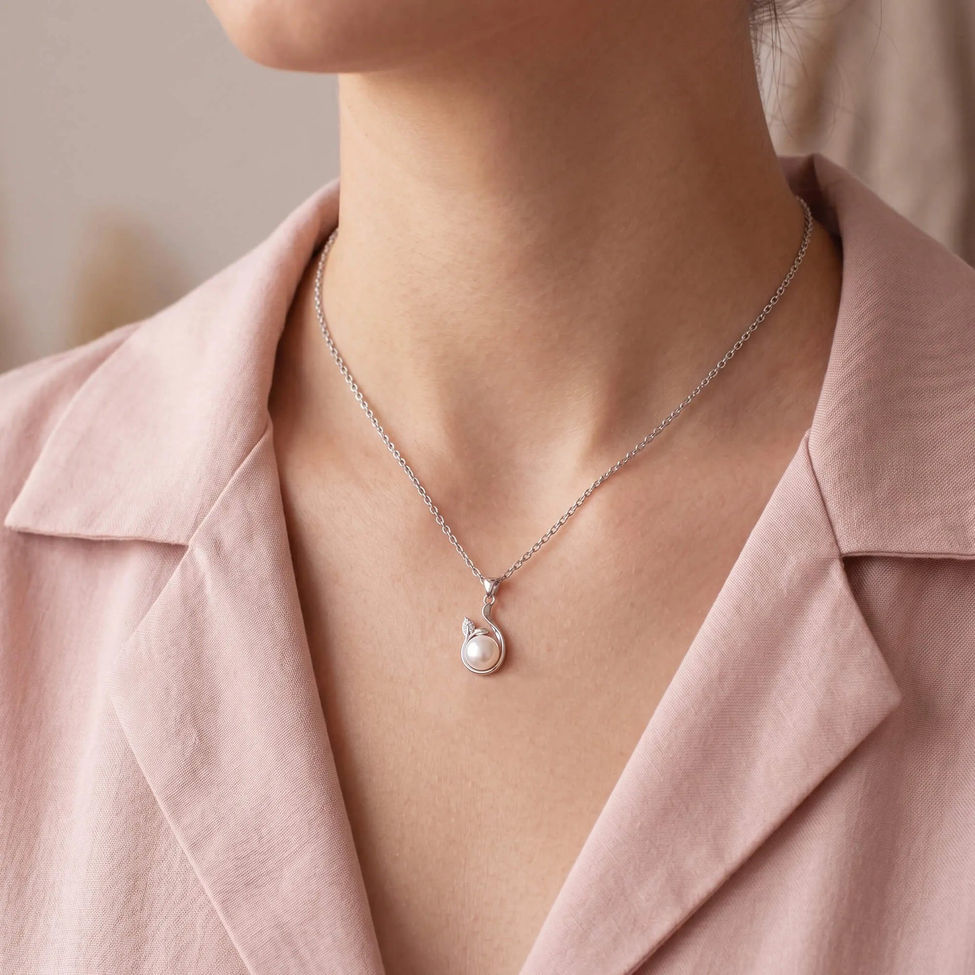 Dad to Daughter Pearl Necklace
