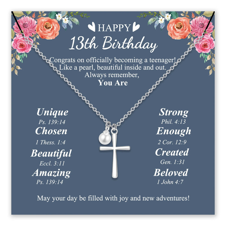 Pearl Cross Necklace
