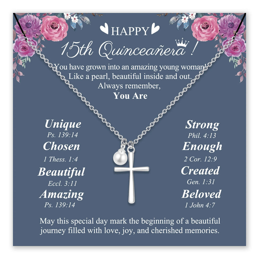 Pearl Cross Necklace