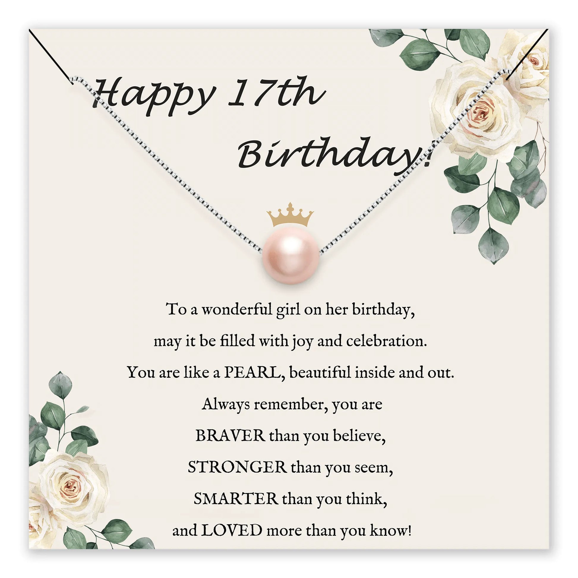 You Are Precious Pearl Birthday Necklace