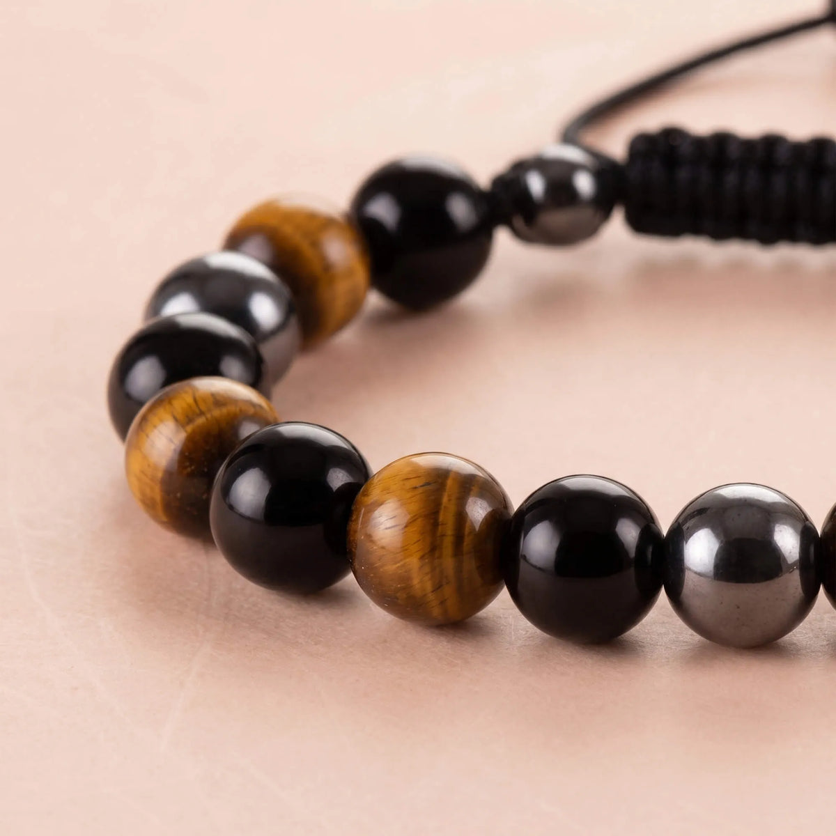 Mens Graduation Adventure Stone Bracelet