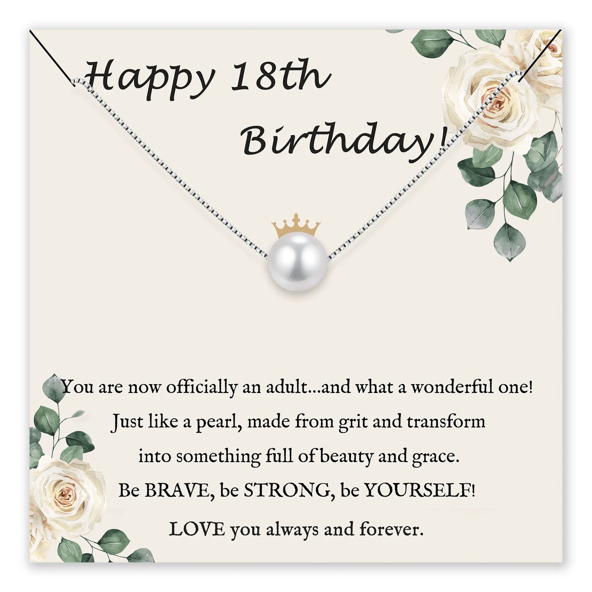 You Are Precious Pearl Birthday Necklace