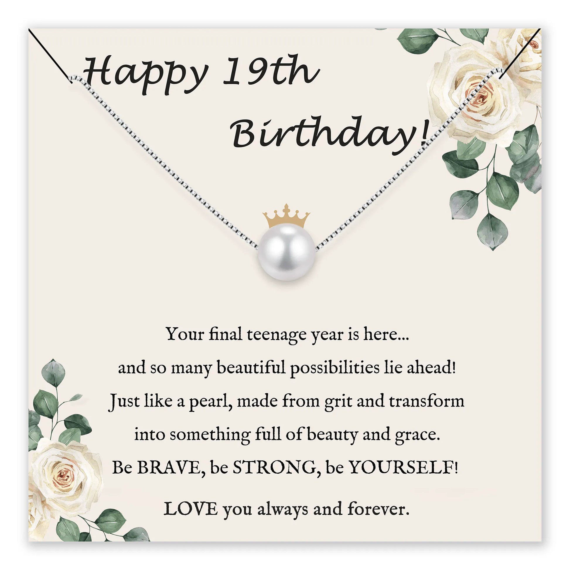 You Are Precious Pearl Birthday Necklace