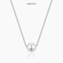 You Are Loved Pearl Necklace with a simulated pearl on a silver chain