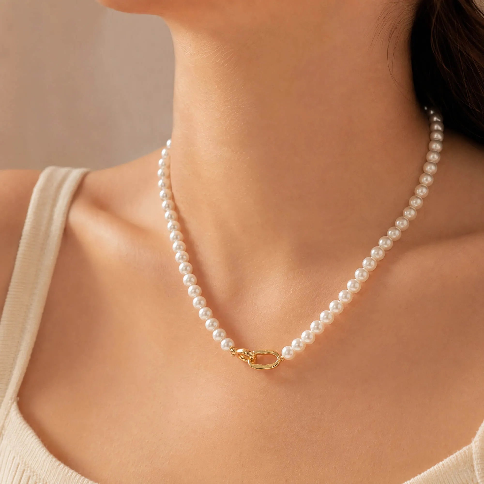 Adjustable Classic Pearl Necklace