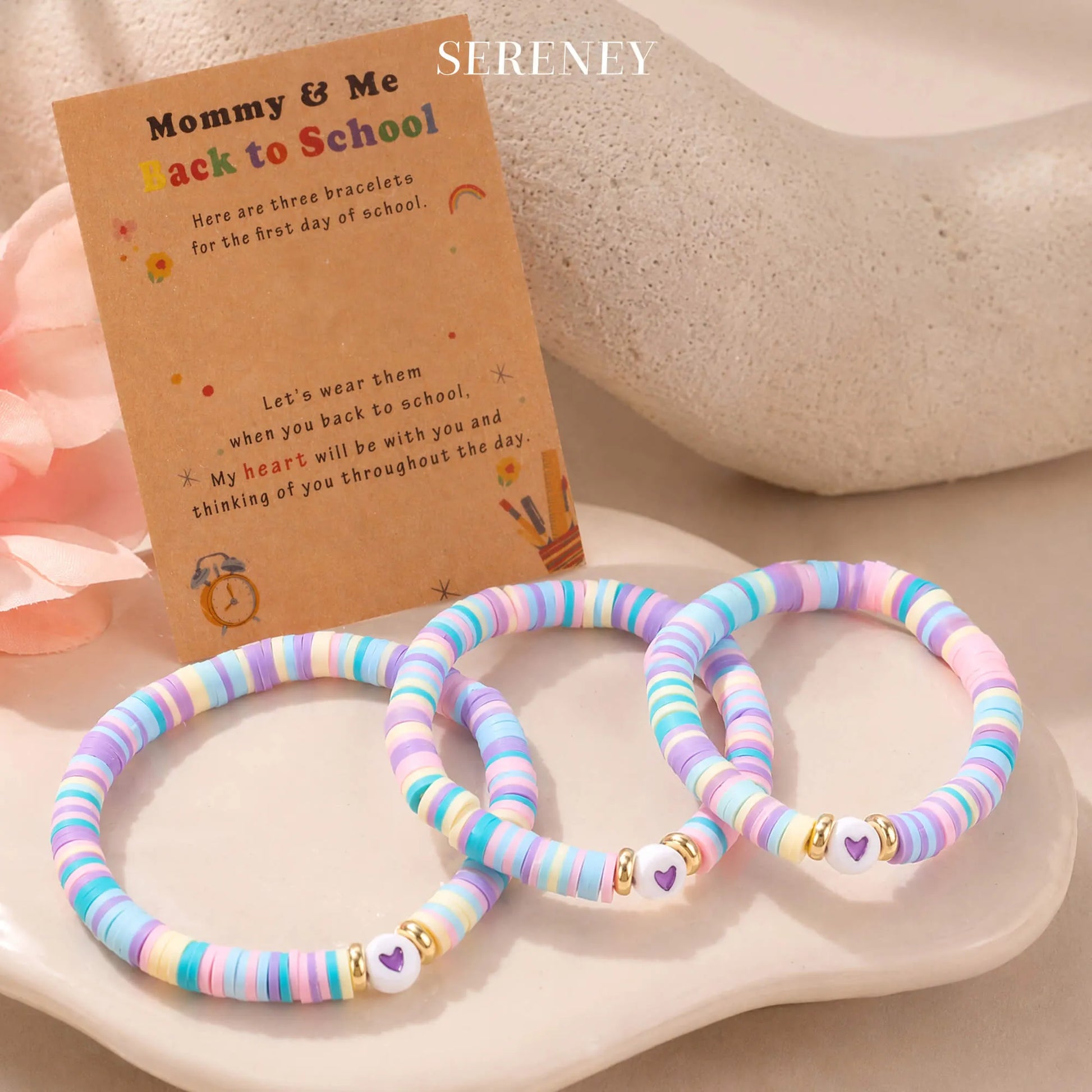 Mommy & Me Back to School Bracelet Set