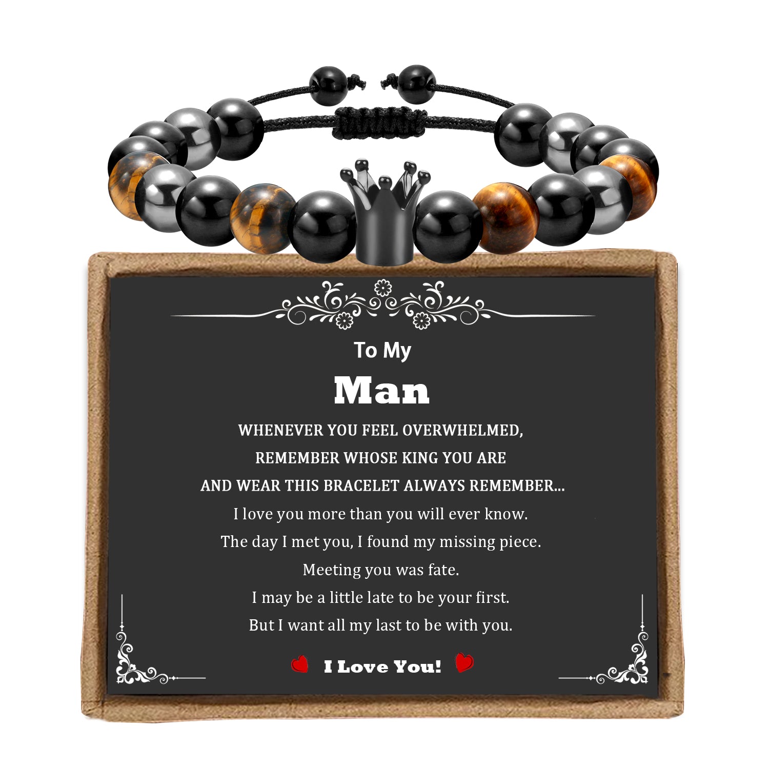 Crown Beaded Bracelet