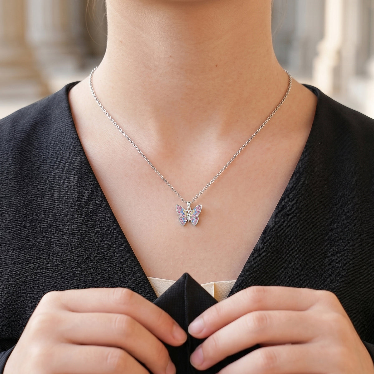 Butterfly Graduation Necklace