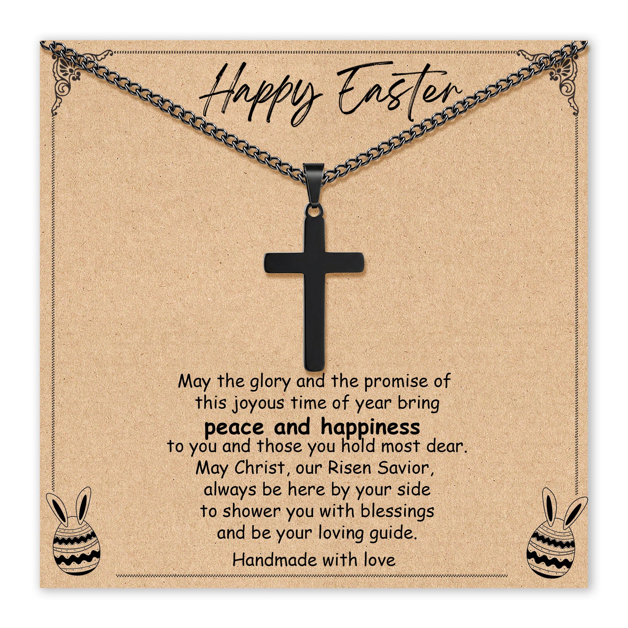 Easter Cross Necklace for Boys & Teens