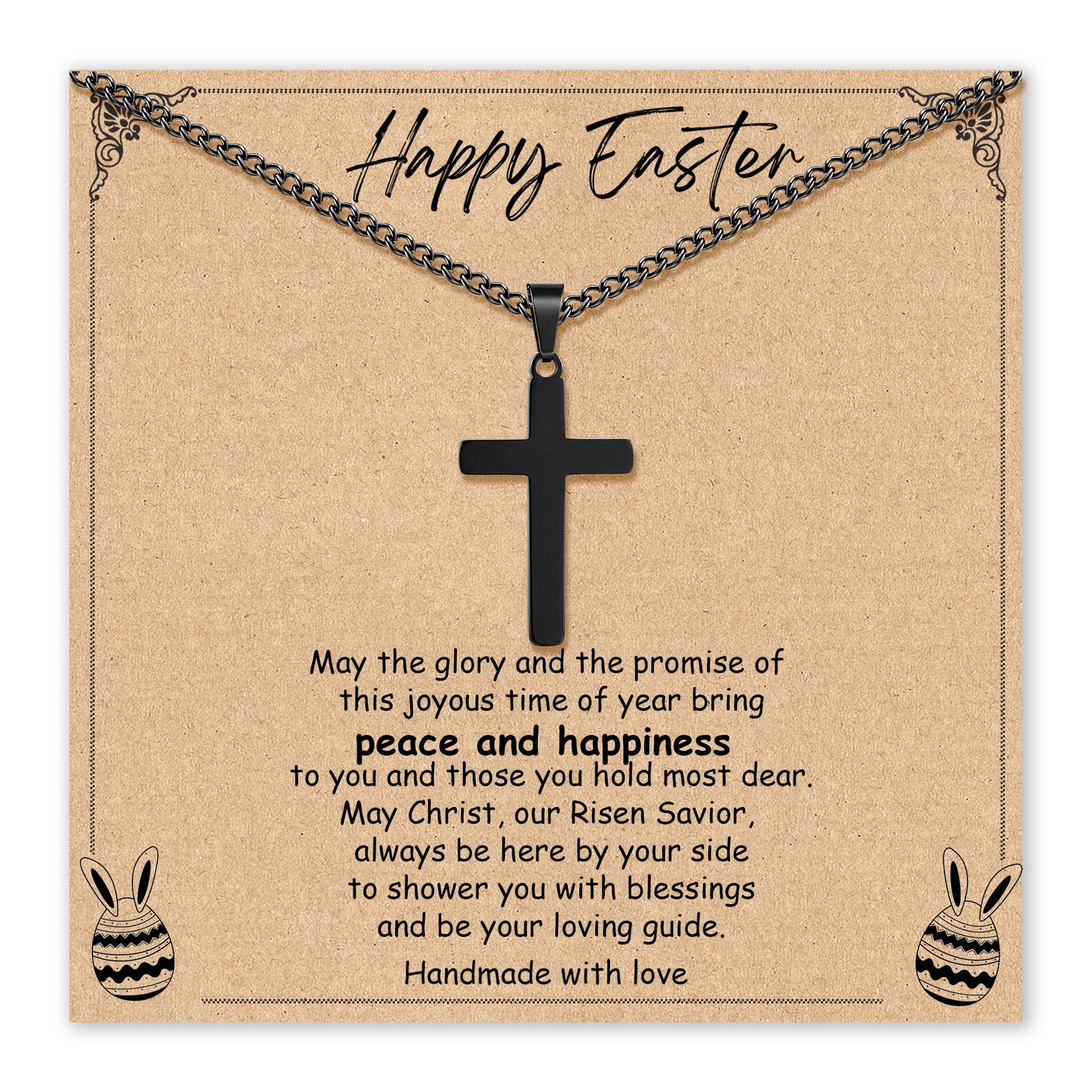 Easter Cross Necklace for Boys & Teens