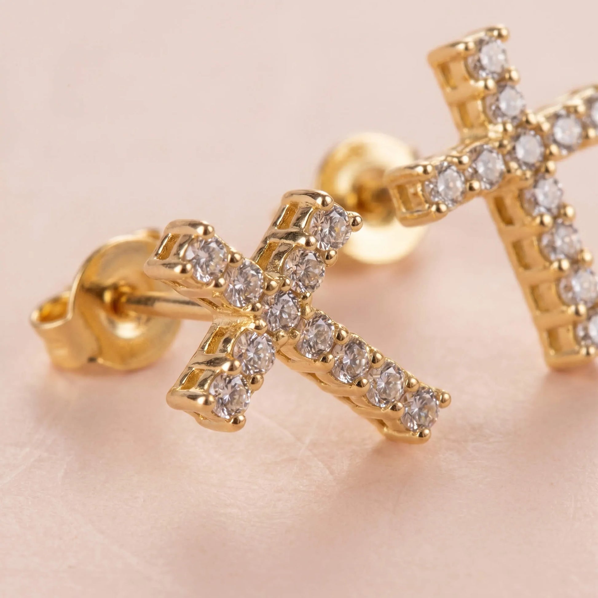 Cross Stud Earrings