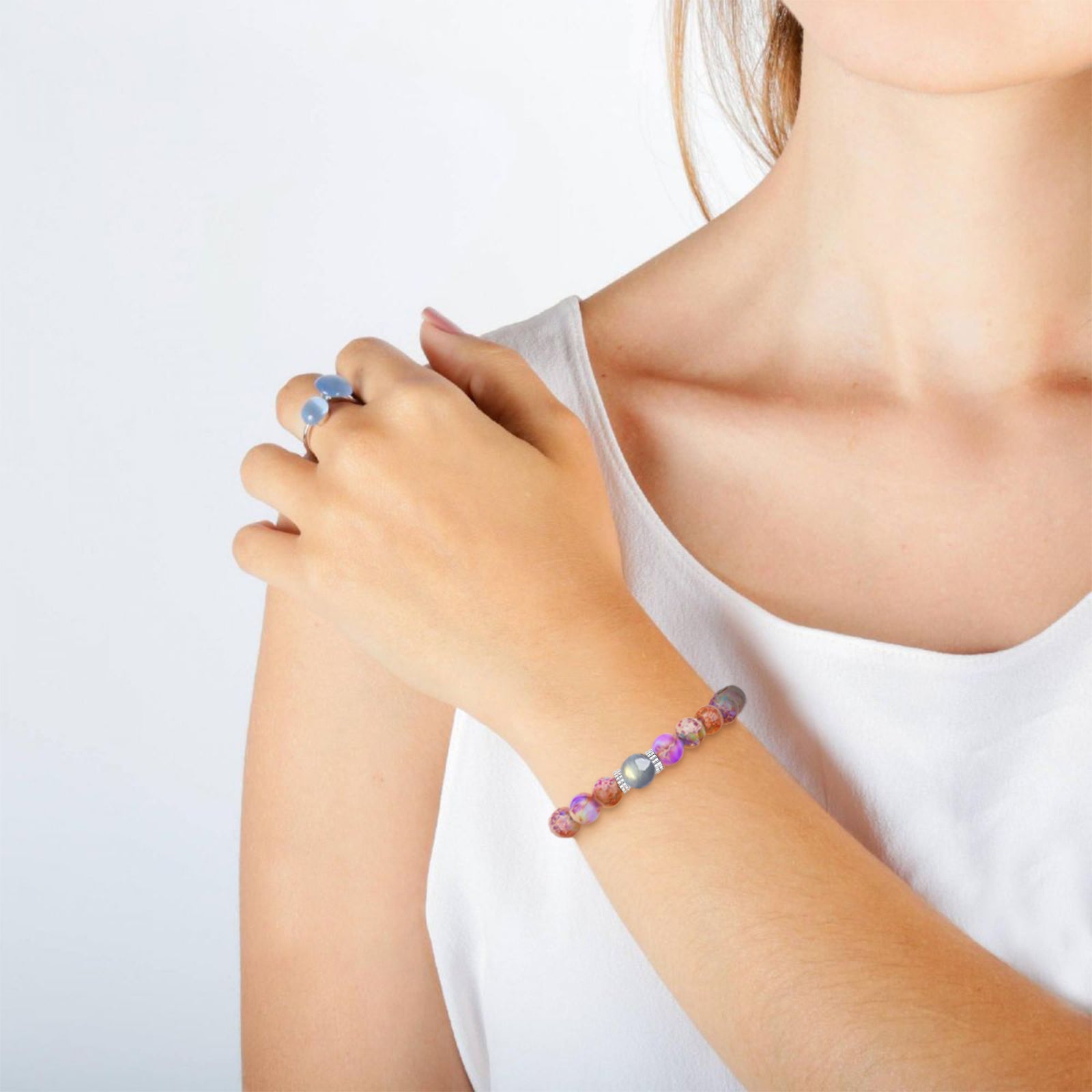 Purple Zebra Mom Bracelet
