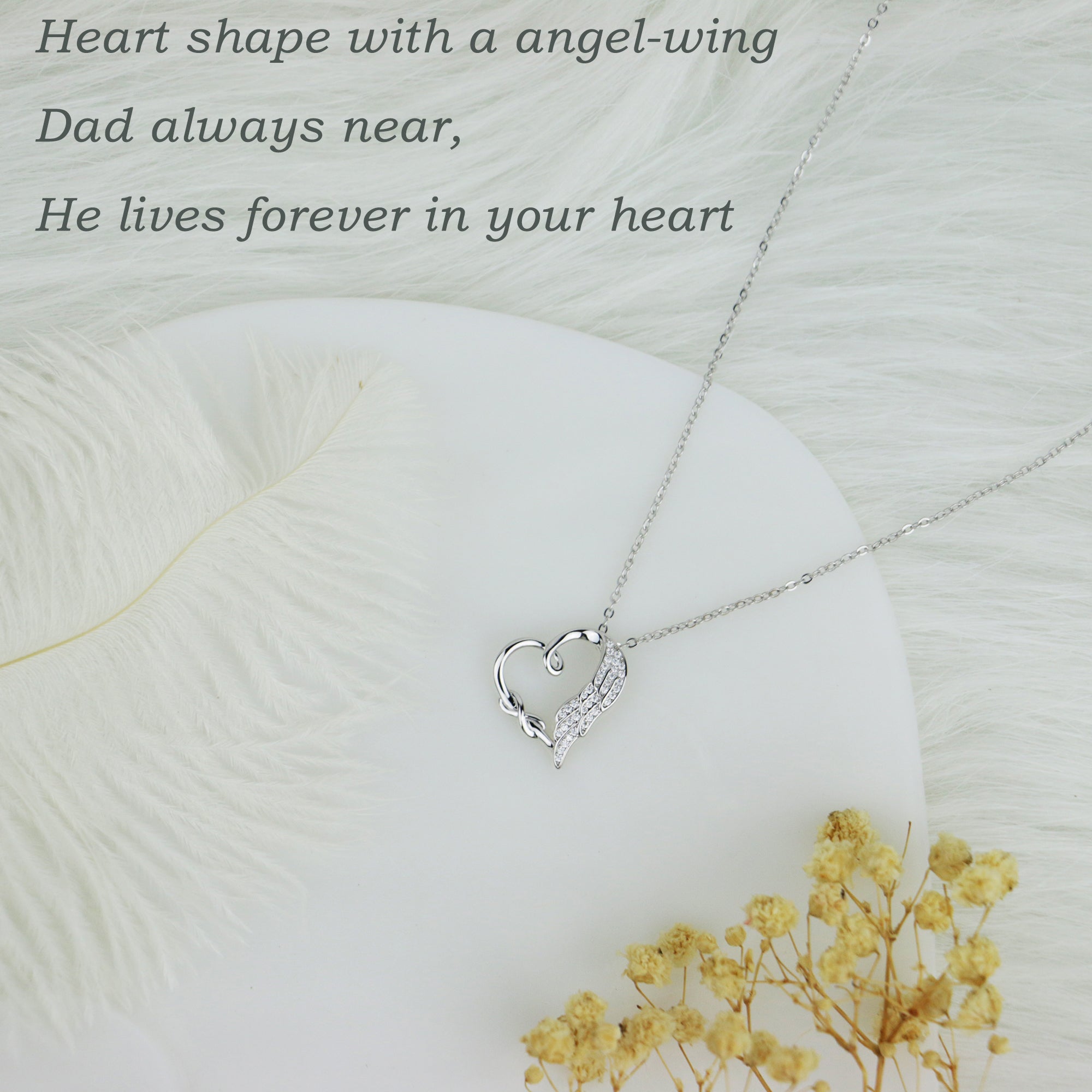A Father's Love Angel Wing Keepsake