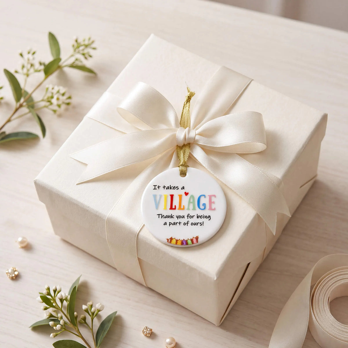 "It Takes a Village" Ceramic Ornament