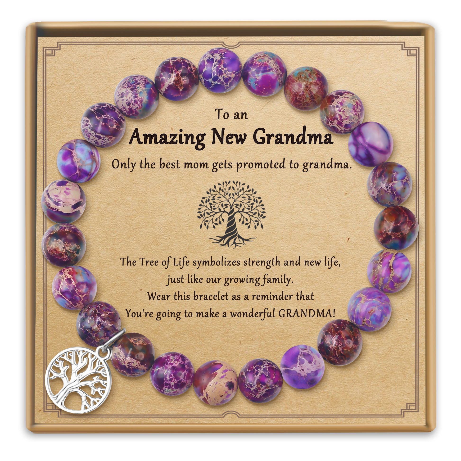 Purple Zebra New  Grandma Bracelet