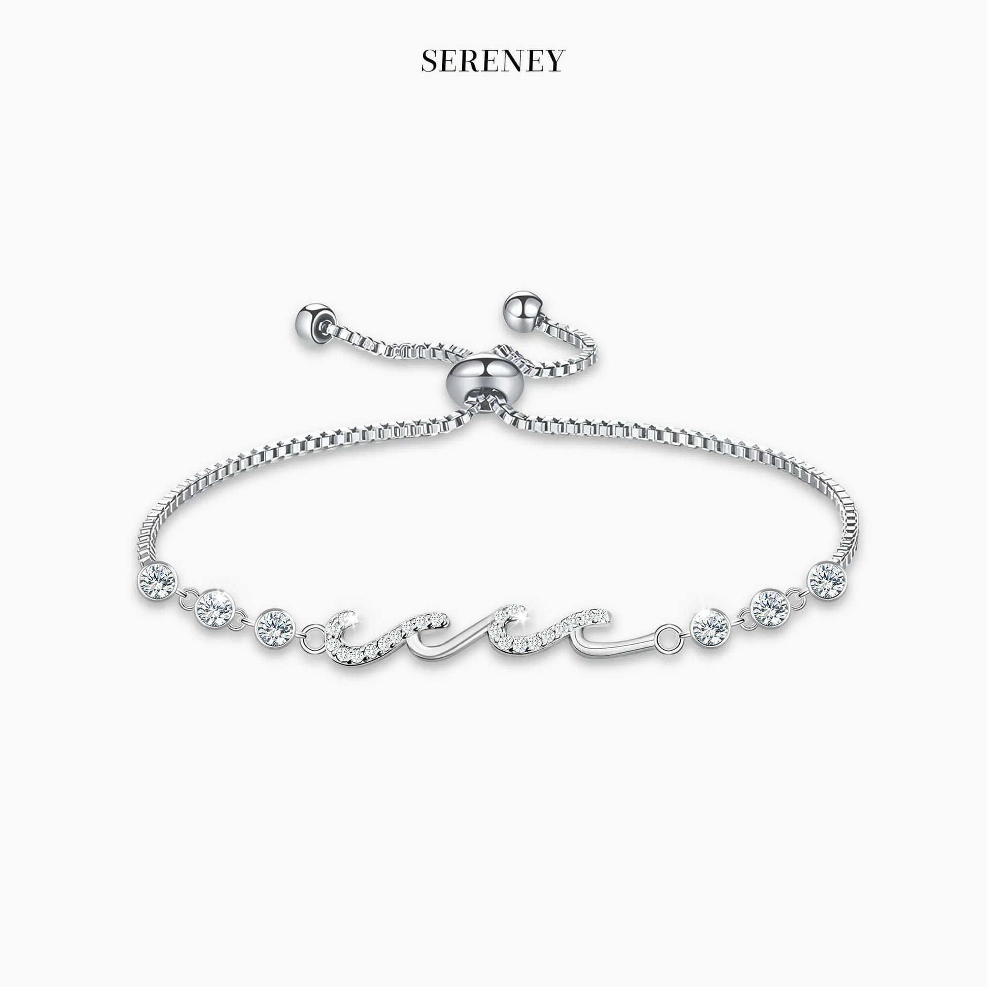 Silver Birthday Bracelet for Mom