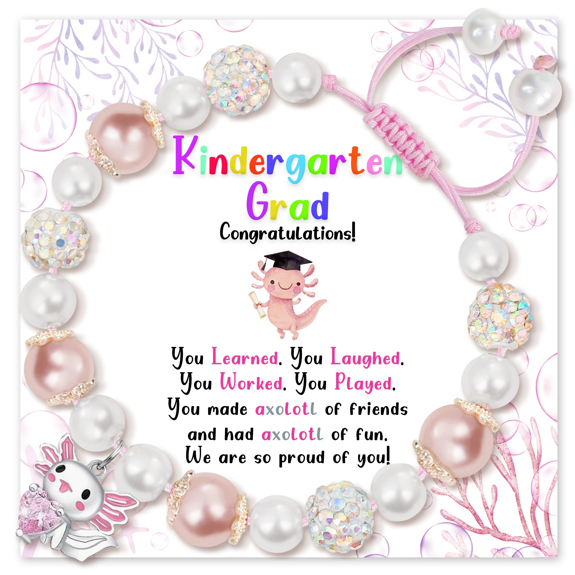 Axolotl Graduation Bracelet