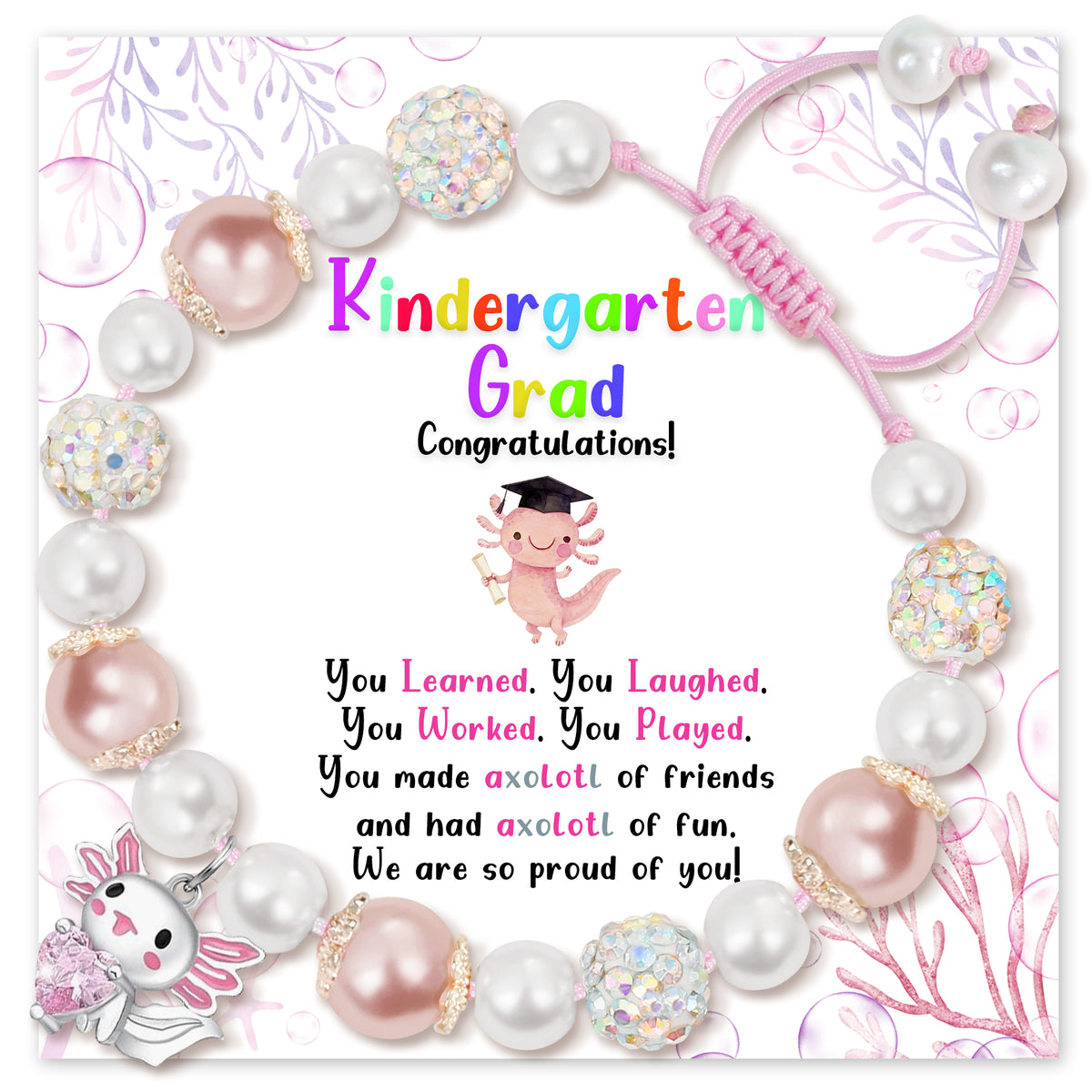Axolotl Graduation Bracelet