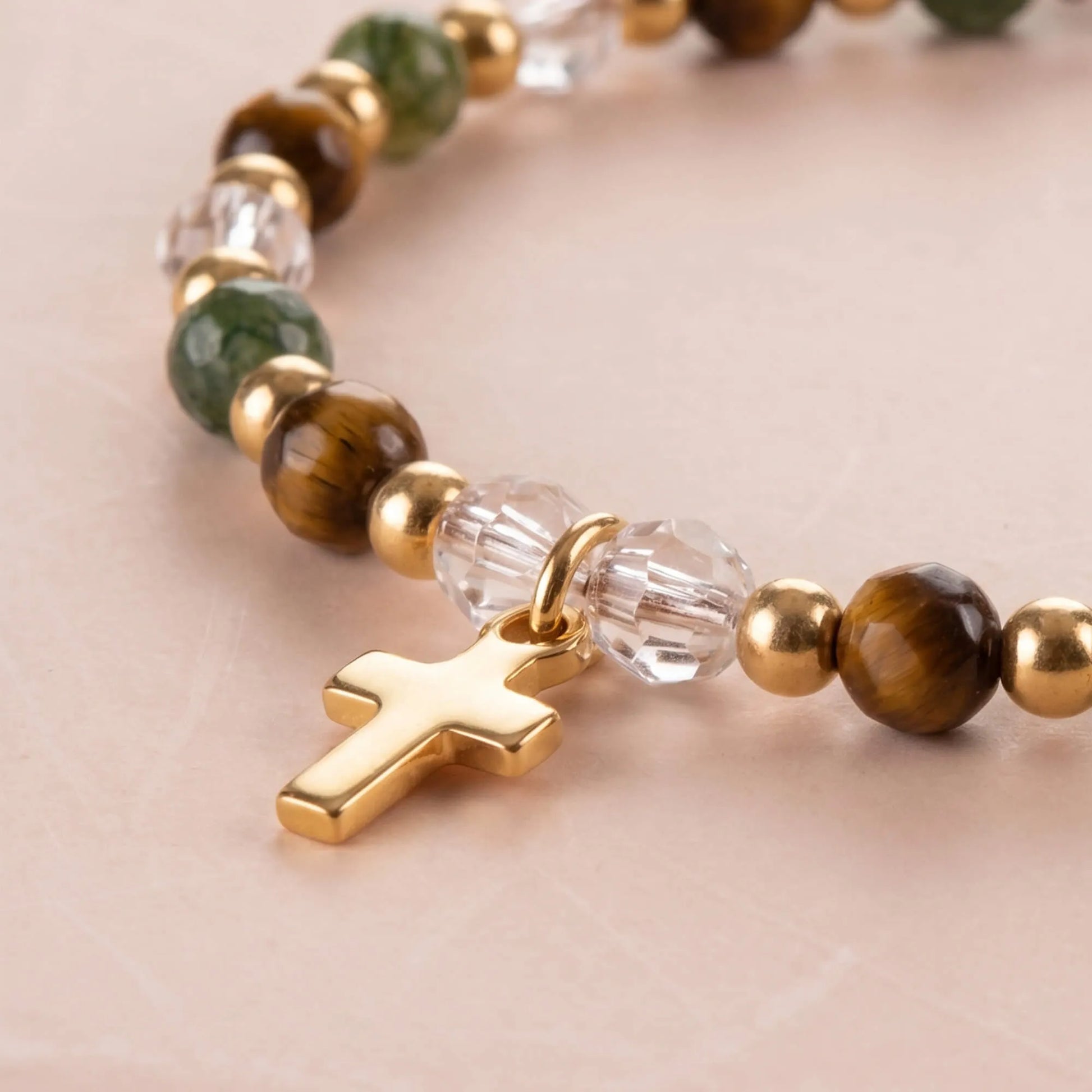 To My Bonus Daughter Cross Bracelet