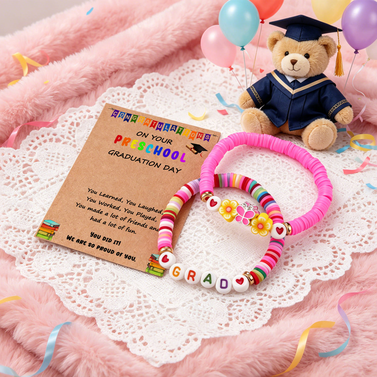 Butterfly Graduation Bracelet Set