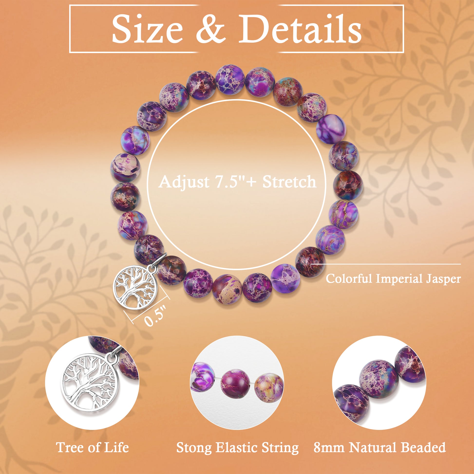 Purple Zebra New  Grandma Bracelet