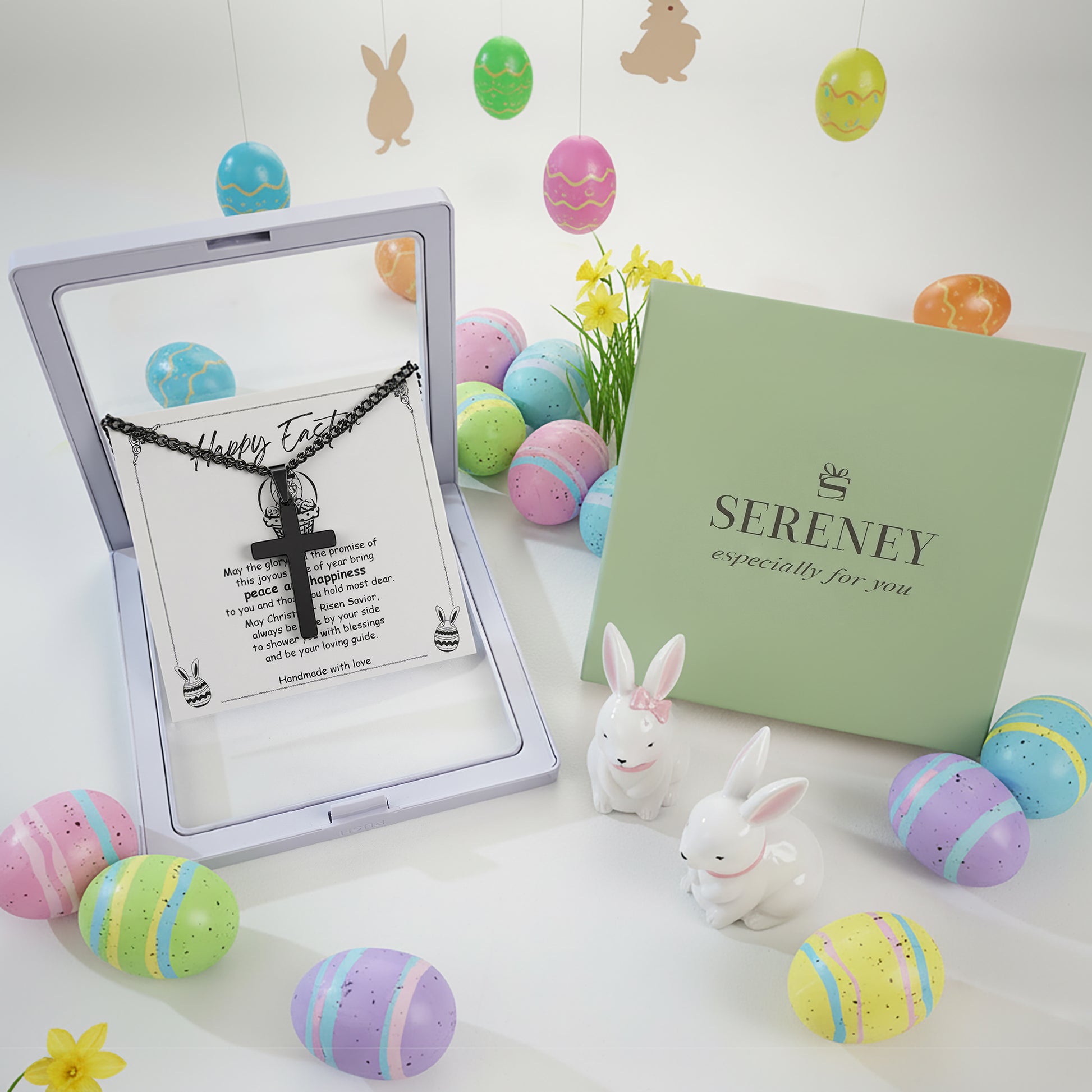 Easter Cross Necklace for Boys & Teens