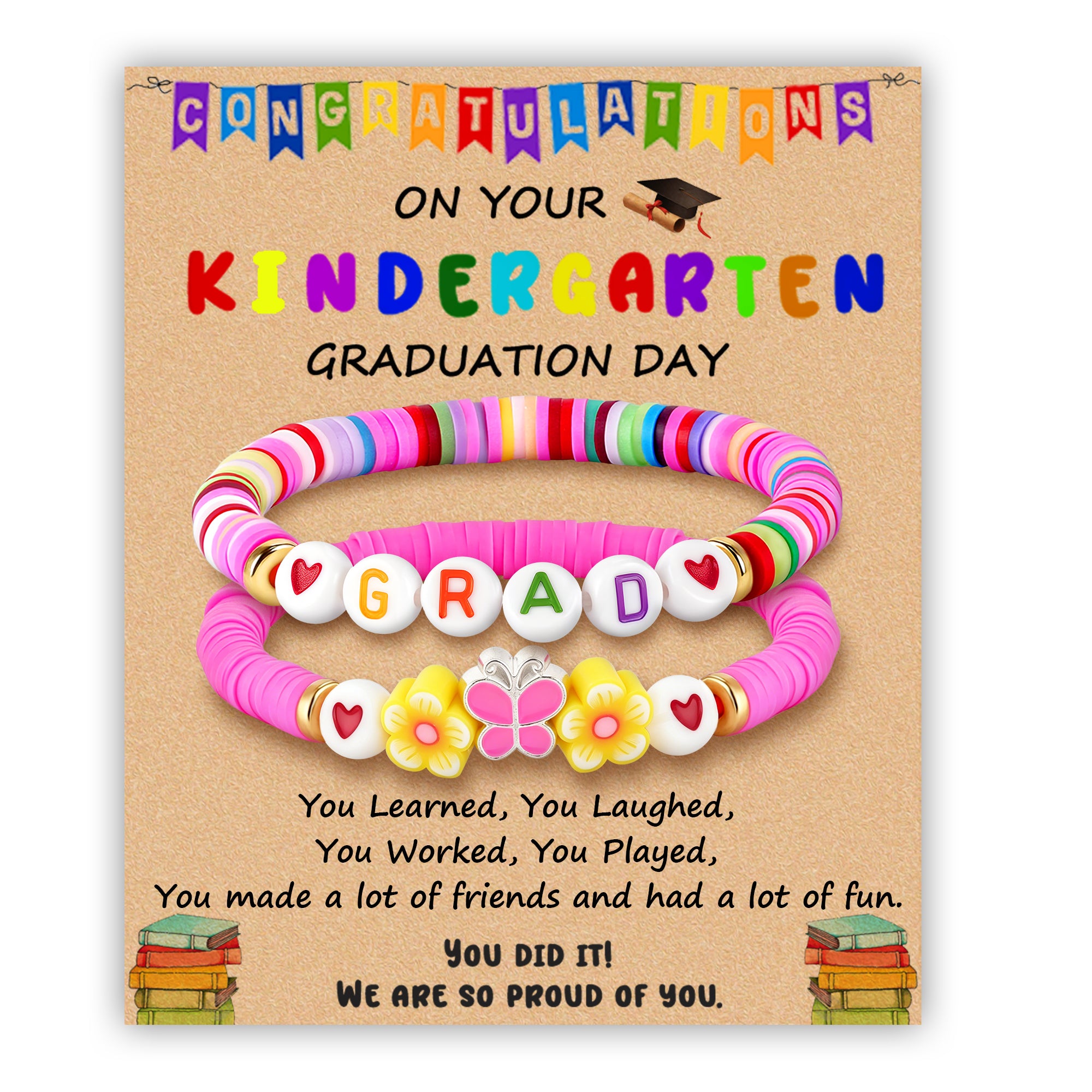 Butterfly Graduation Bracelet Set
