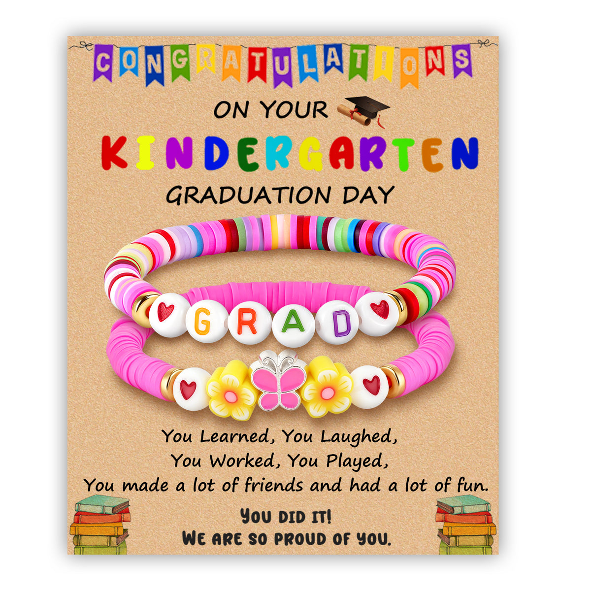 Butterfly Graduation Bracelet Set