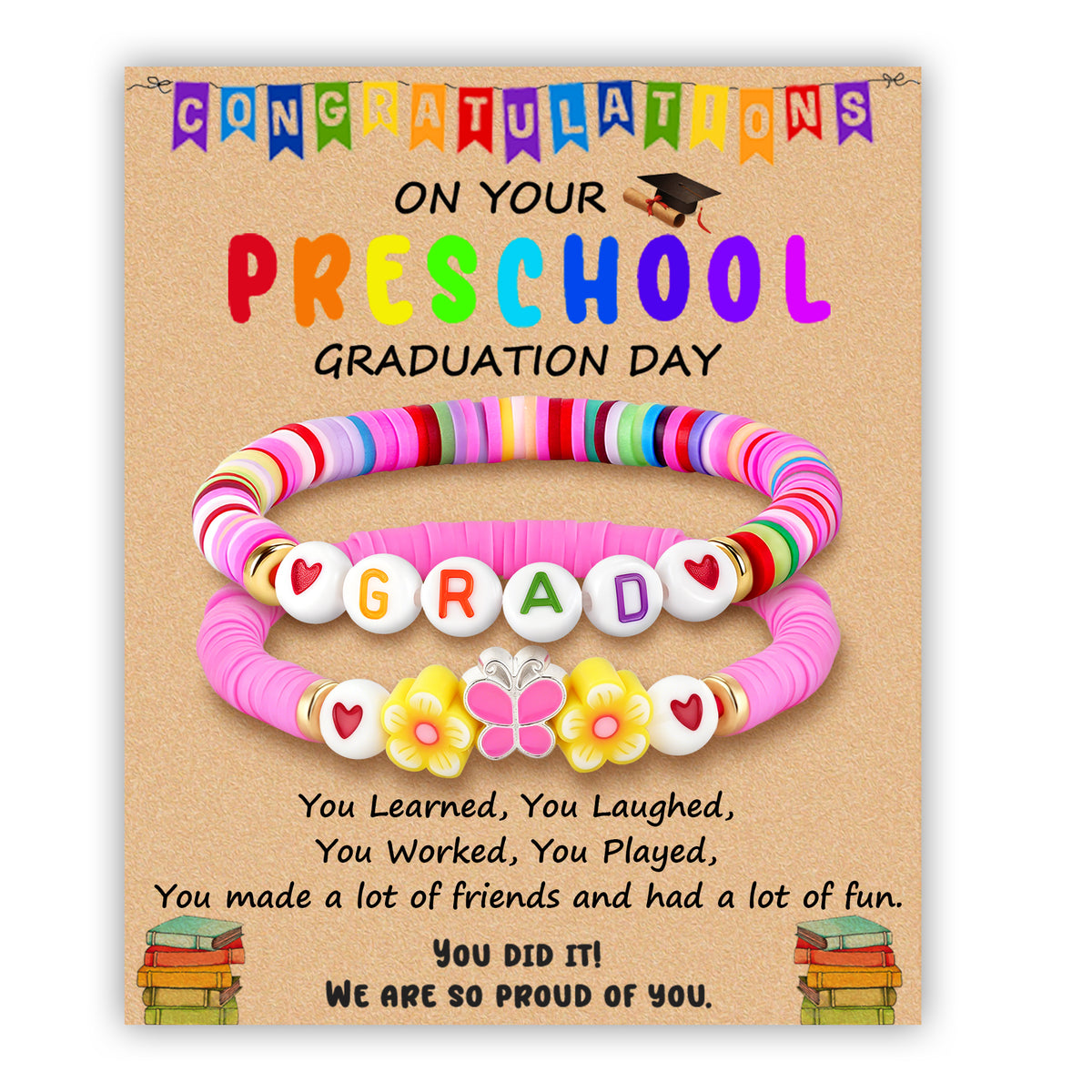 Butterfly Graduation Bracelet Set