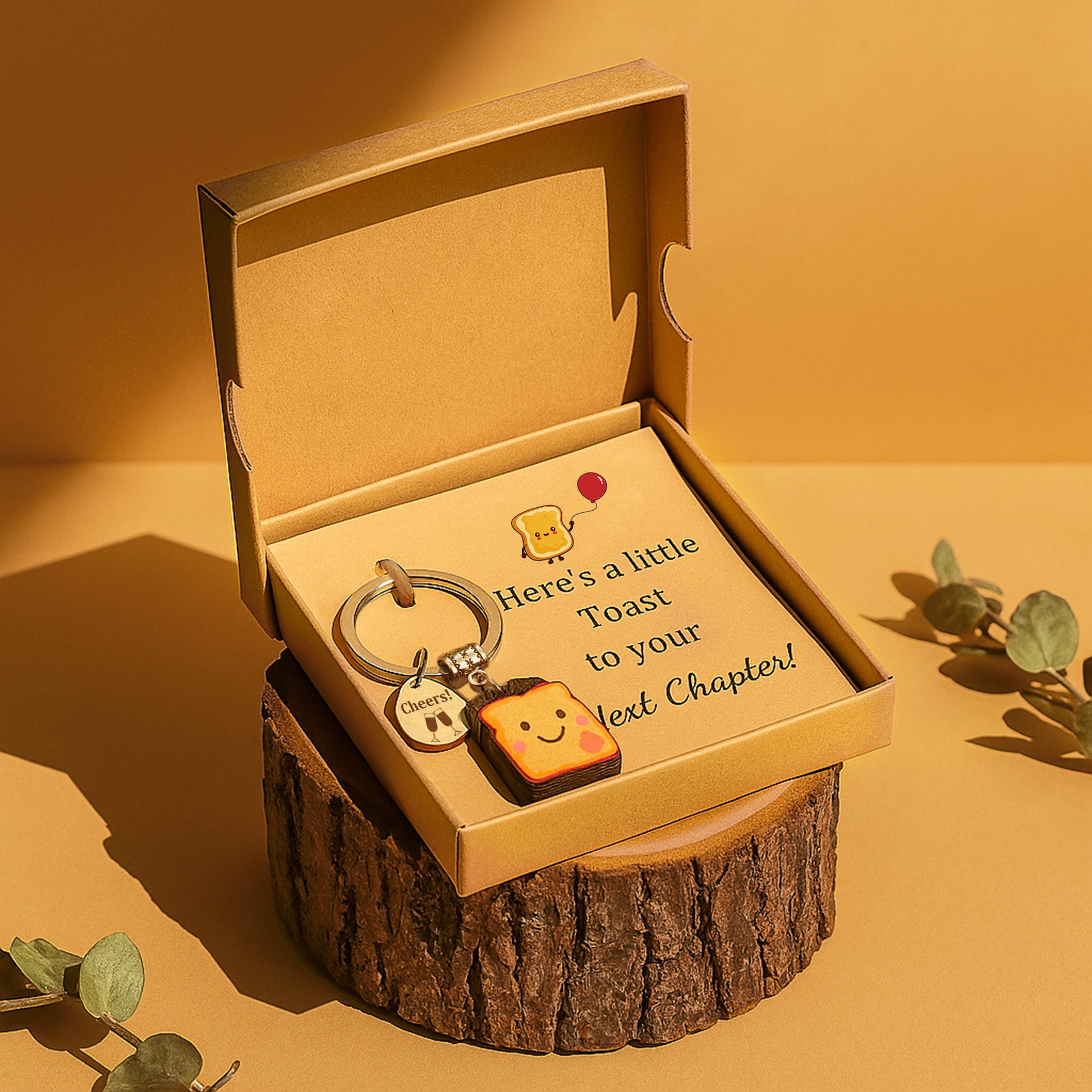 Toast Keychain as Coworker Gifts for Women