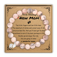 Pink Zebra New Mom Bracelet