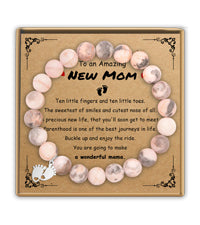 Pink Zebra New Mom Bracelet