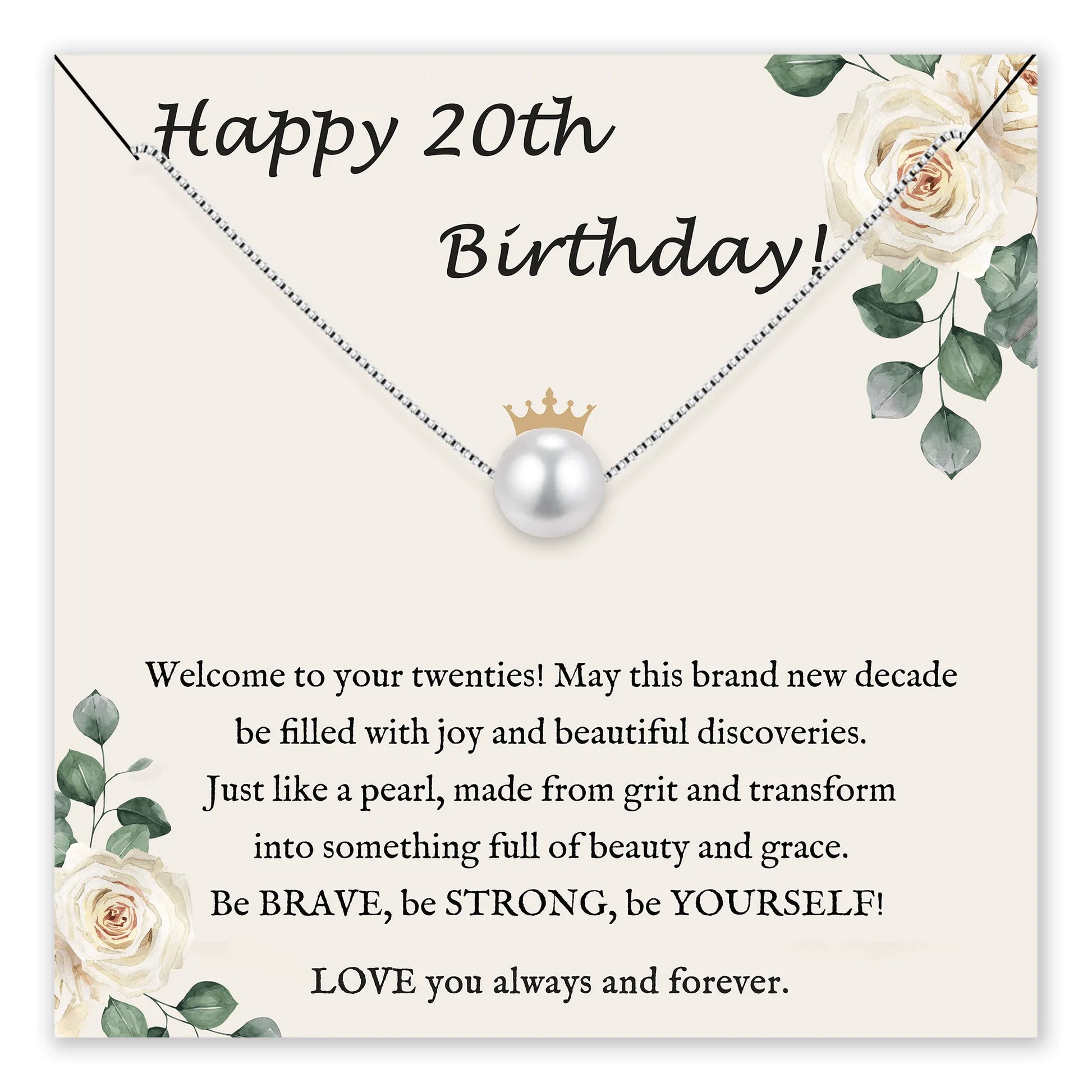 You Are Precious Pearl Birthday Necklace