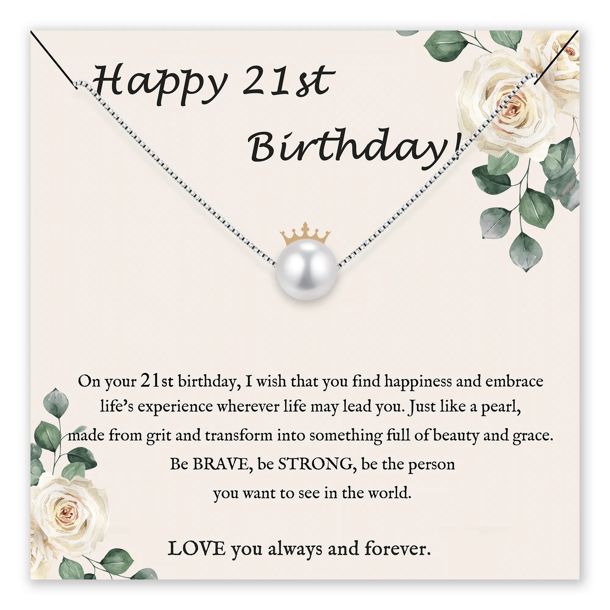 You Are Precious Pearl Birthday Necklace
