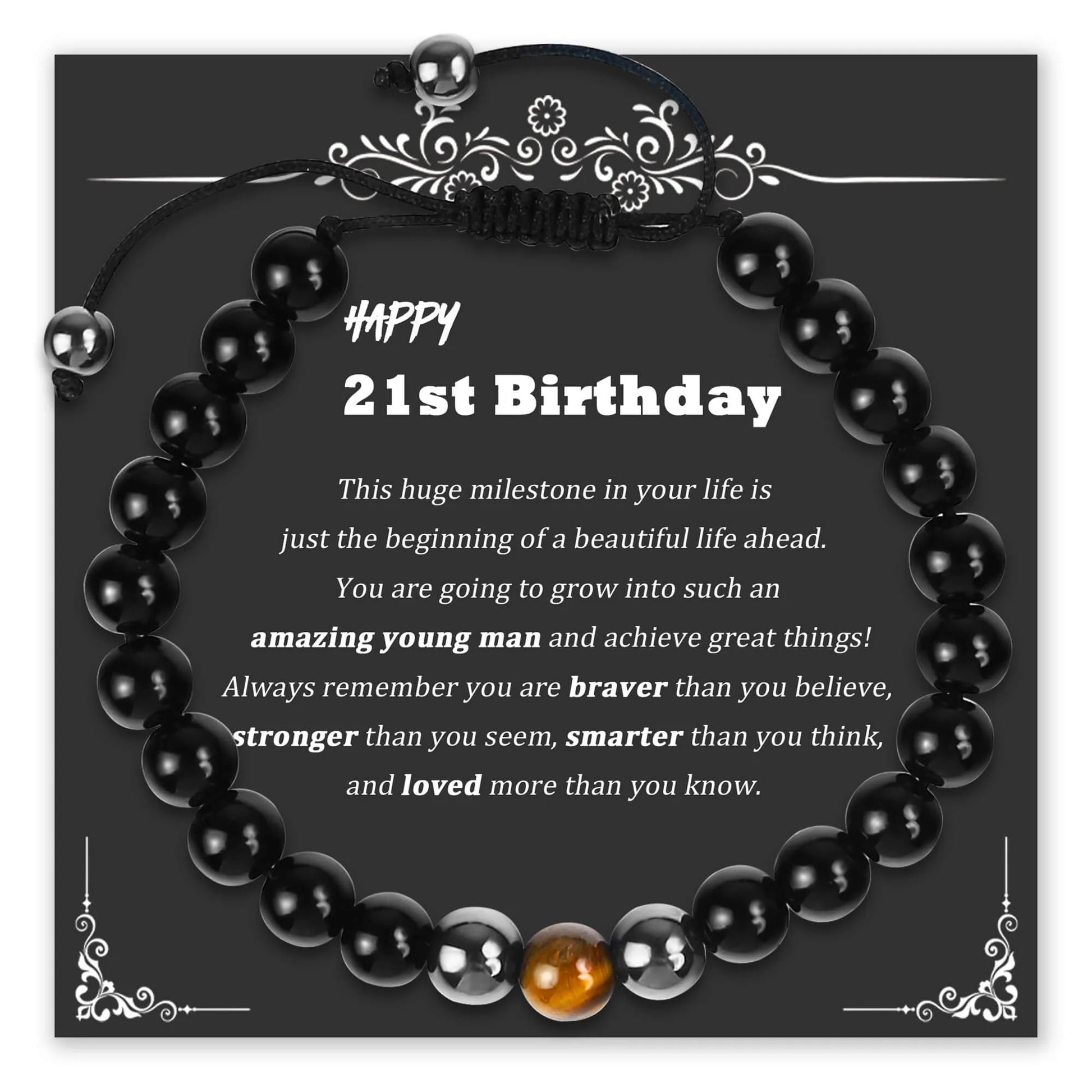Milestone Birthday Bracelet for Men