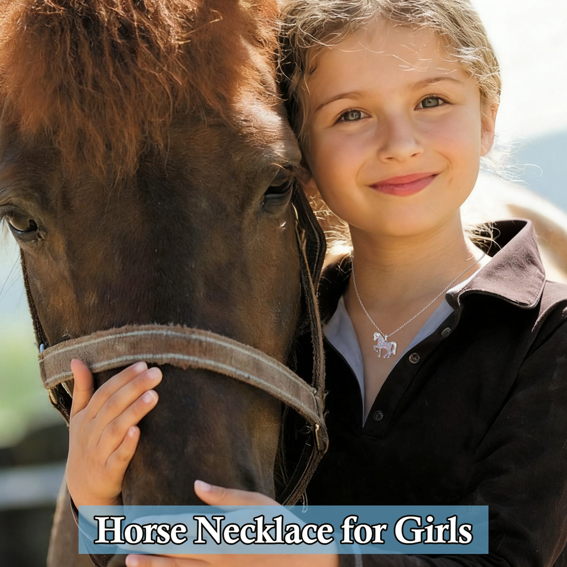 Horse Necklace for Girl