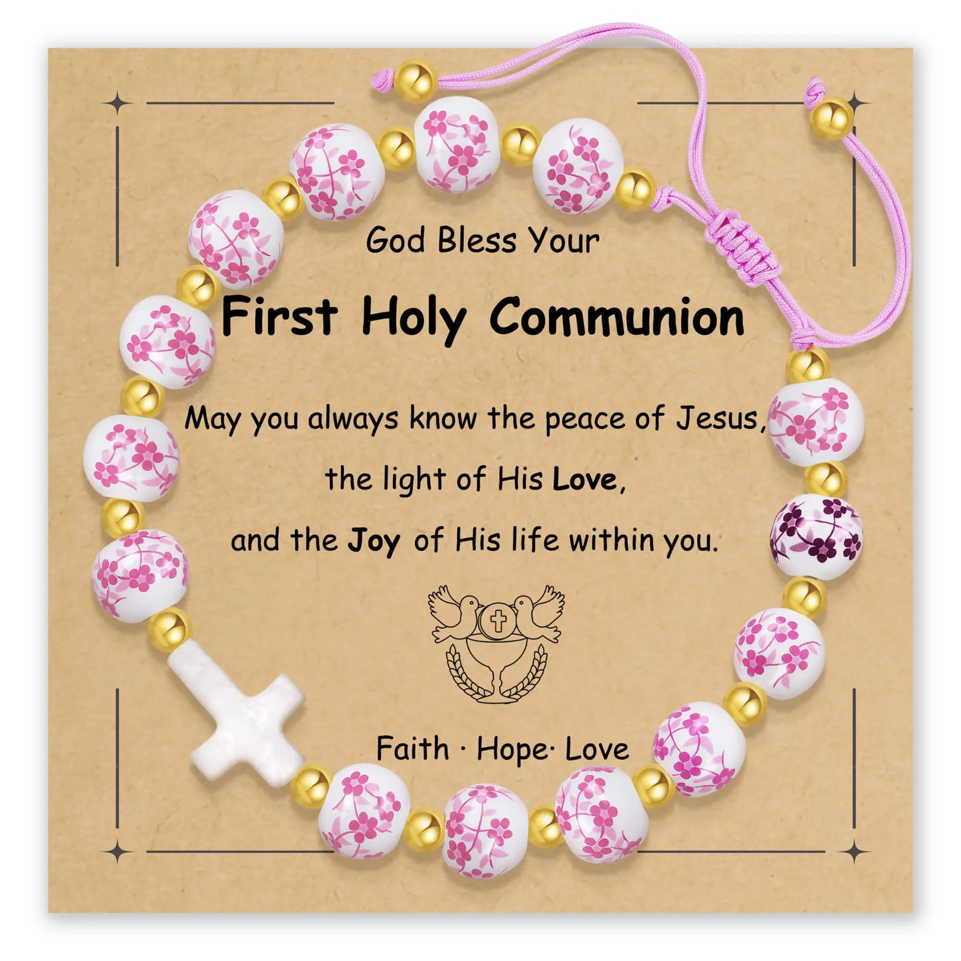 Blossoming Faith Porcelain Bracelet