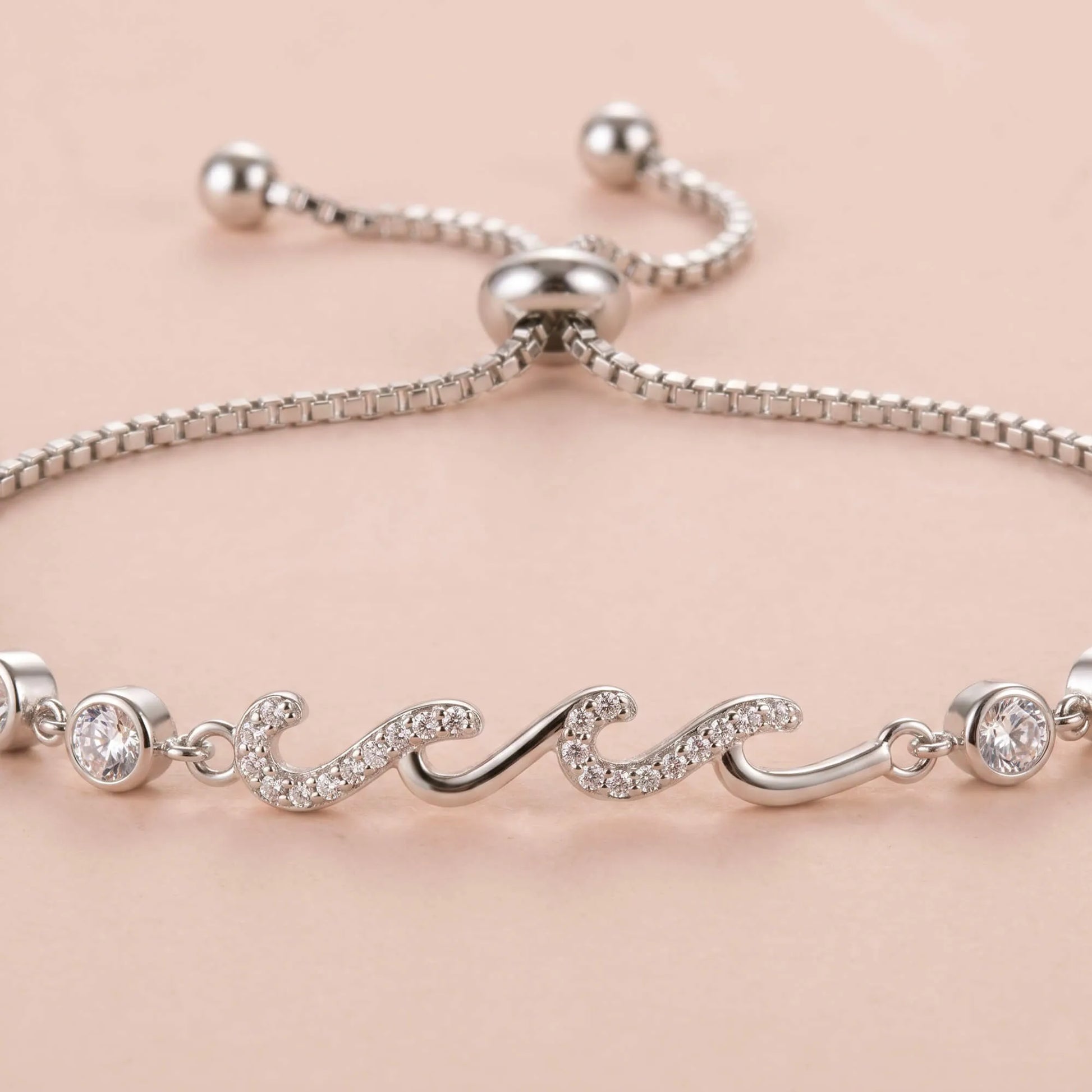 Silver Birthday Bracelet for Mom