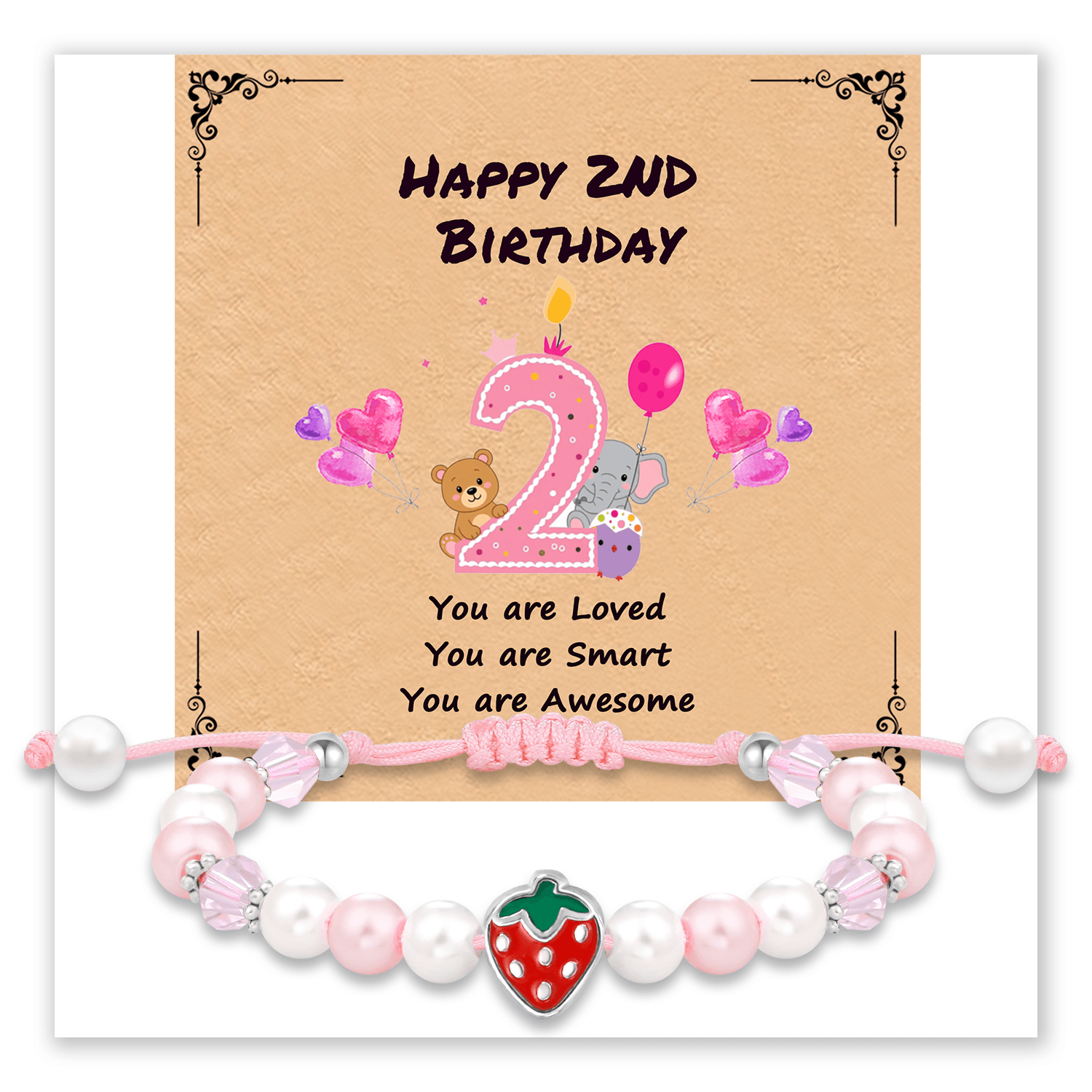 Berry Sweet Birthday Bracelet for Little Girls
