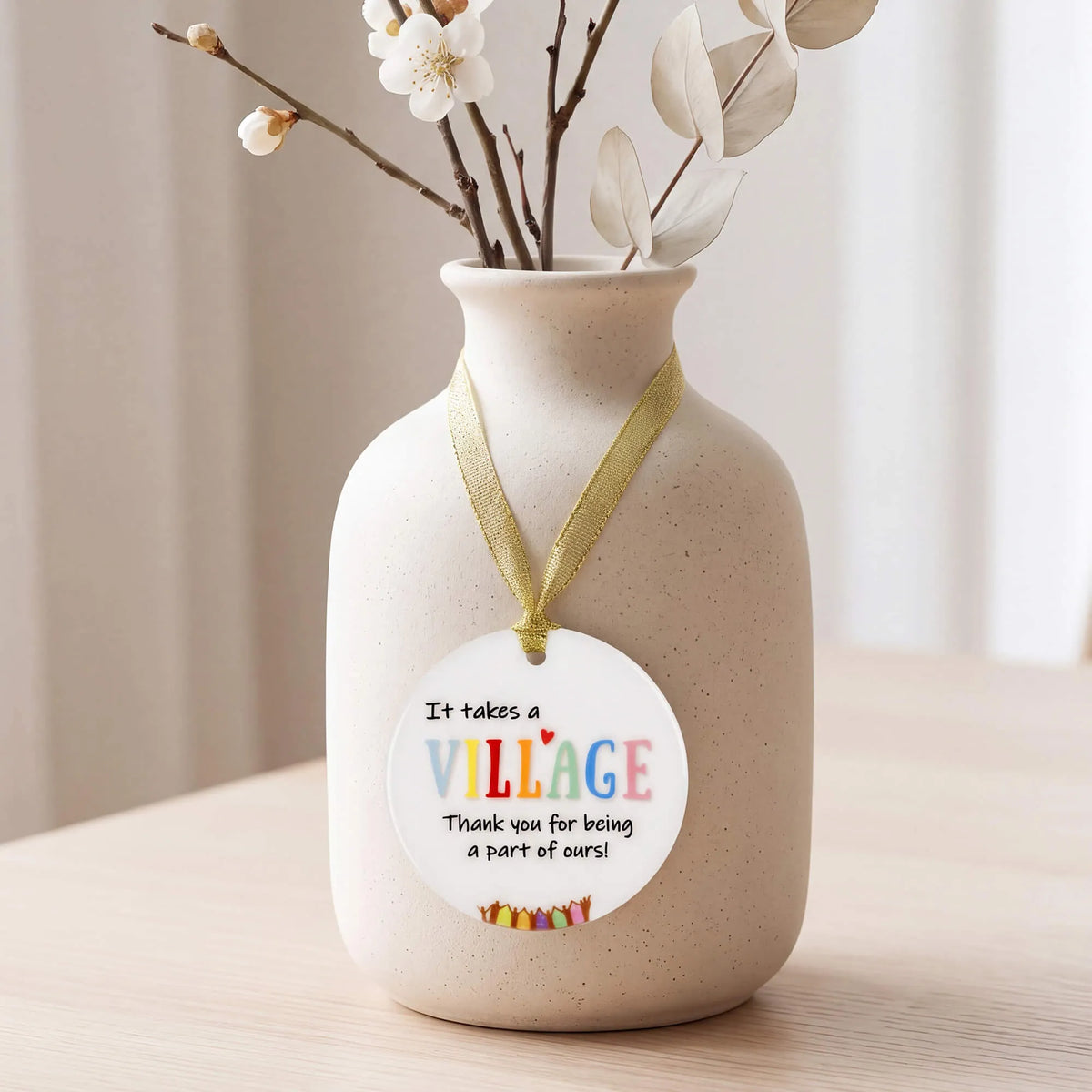 "It Takes a Village" Ceramic Ornament