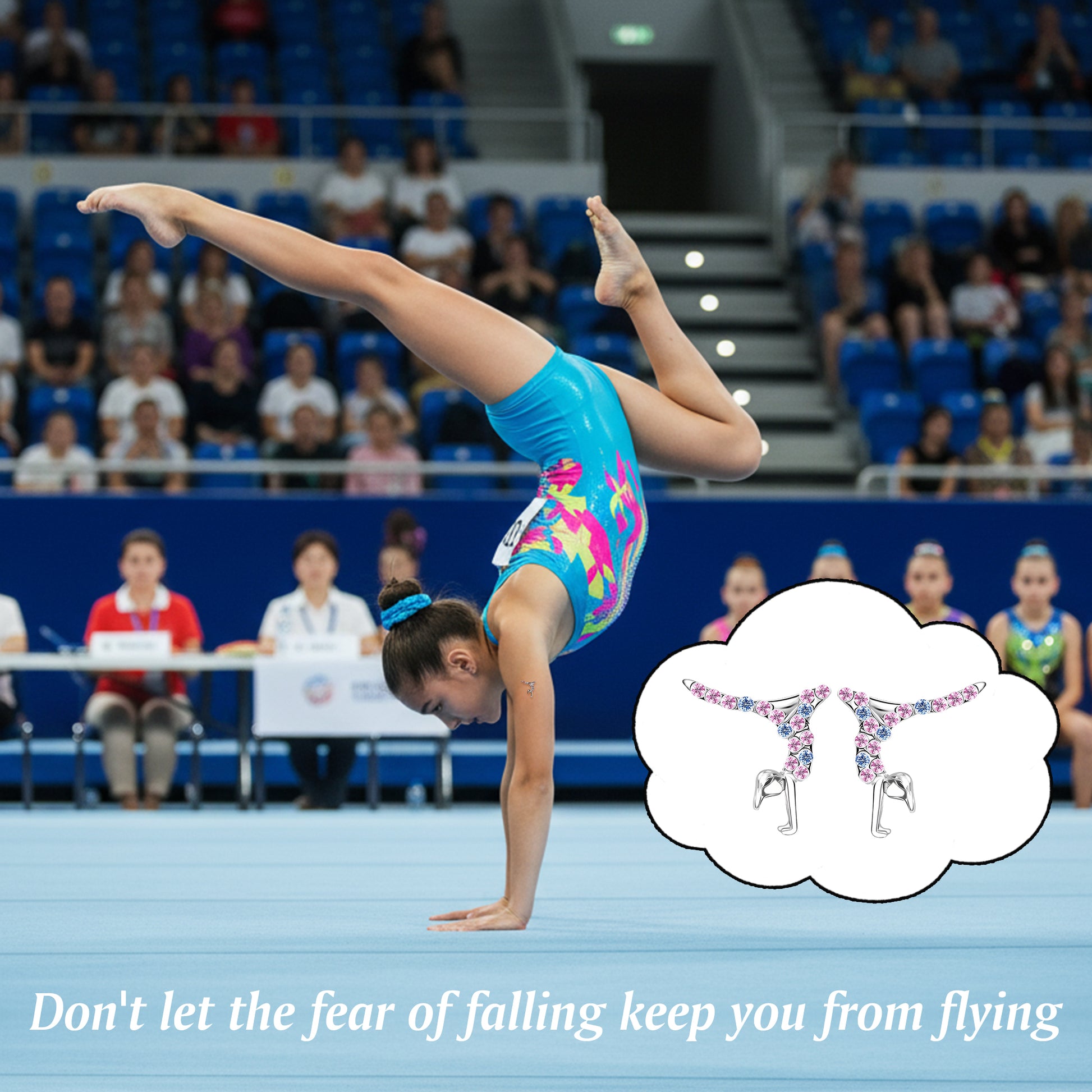 Gymnastics Earrings for Girls