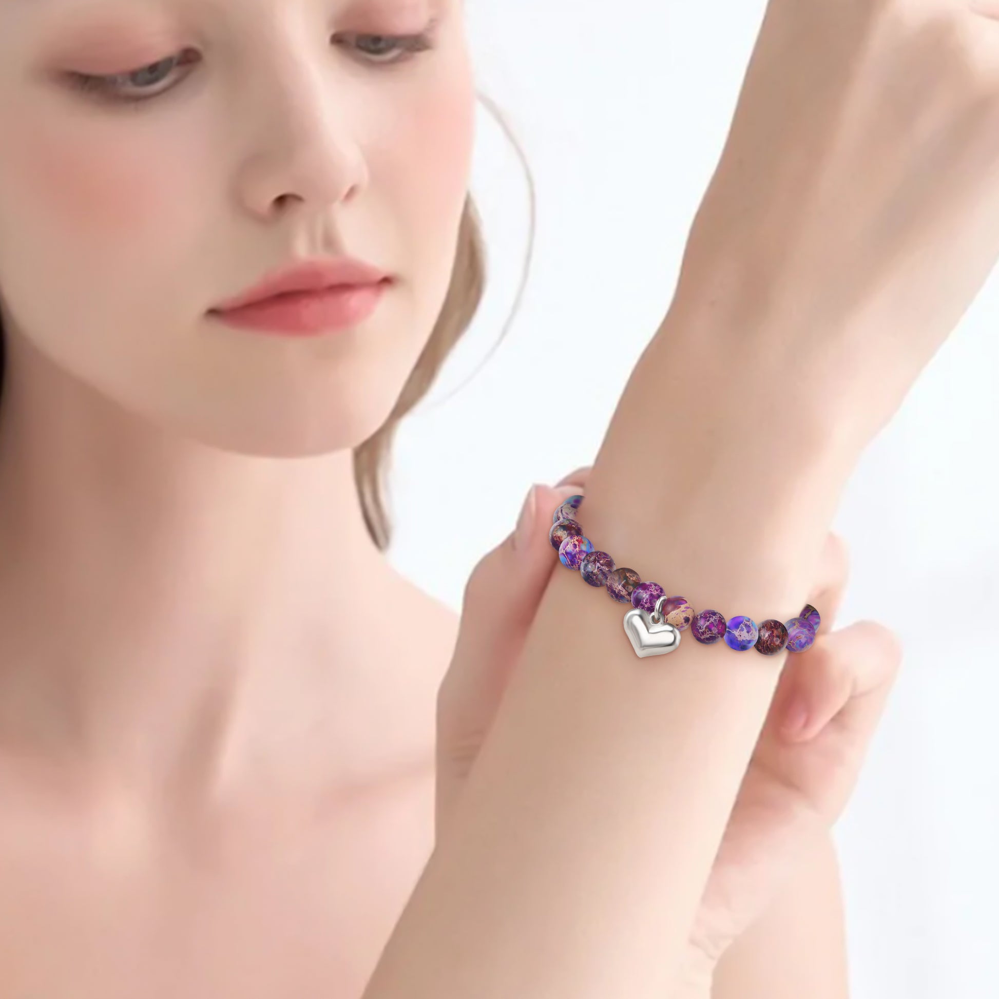Purple Zebra Sister-in-Law Bracelet