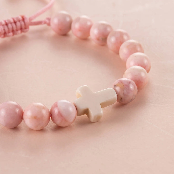 Always Remember Pink Stone Bracelet